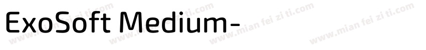 ExoSoft Medium字体转换